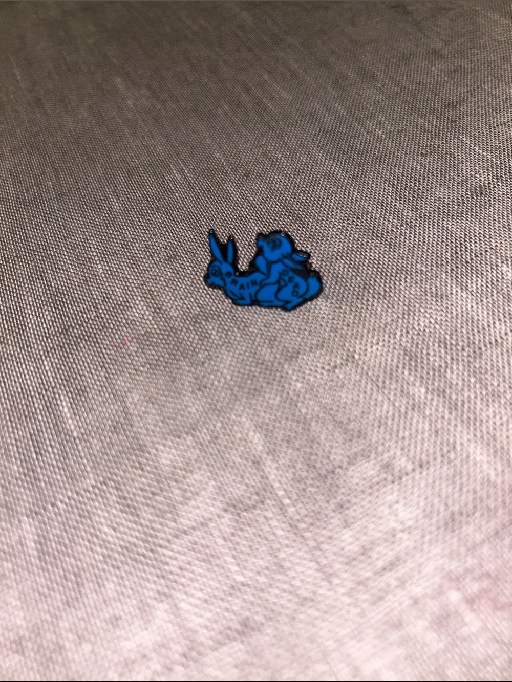 Blue Rabbit Enamel Lapel Pin - Men Accessories